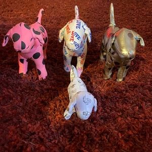 PINK Collectable Stuffed Dog Set